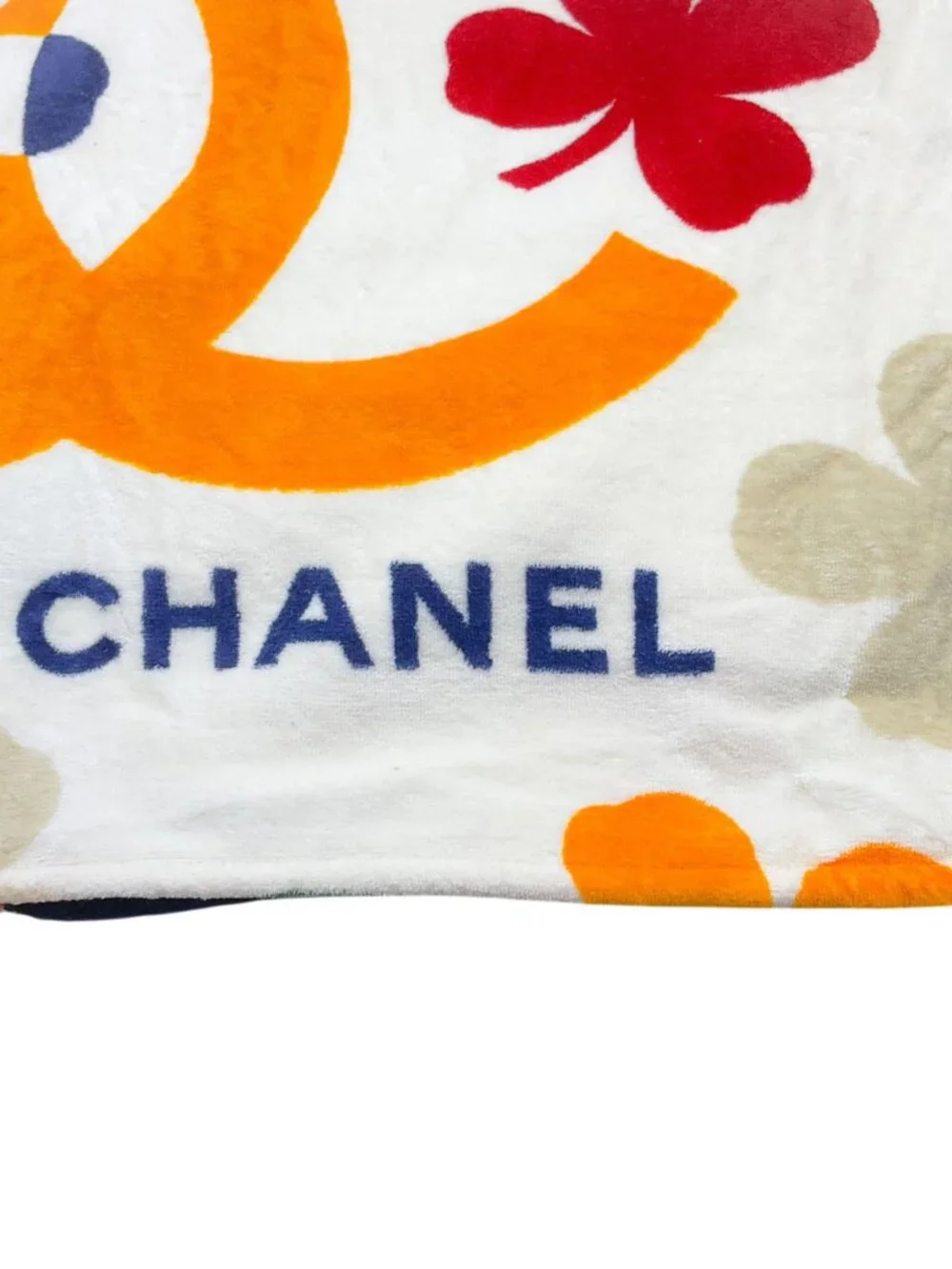 Chanel Rare Vintage Coco Beach Towel and Tote Bag Set